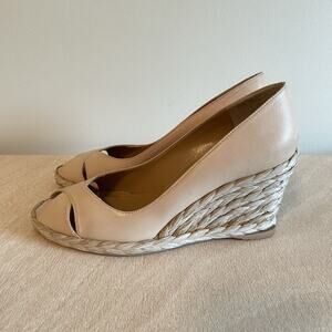 Stuart Weitzman Espadrille Wedge Sandals